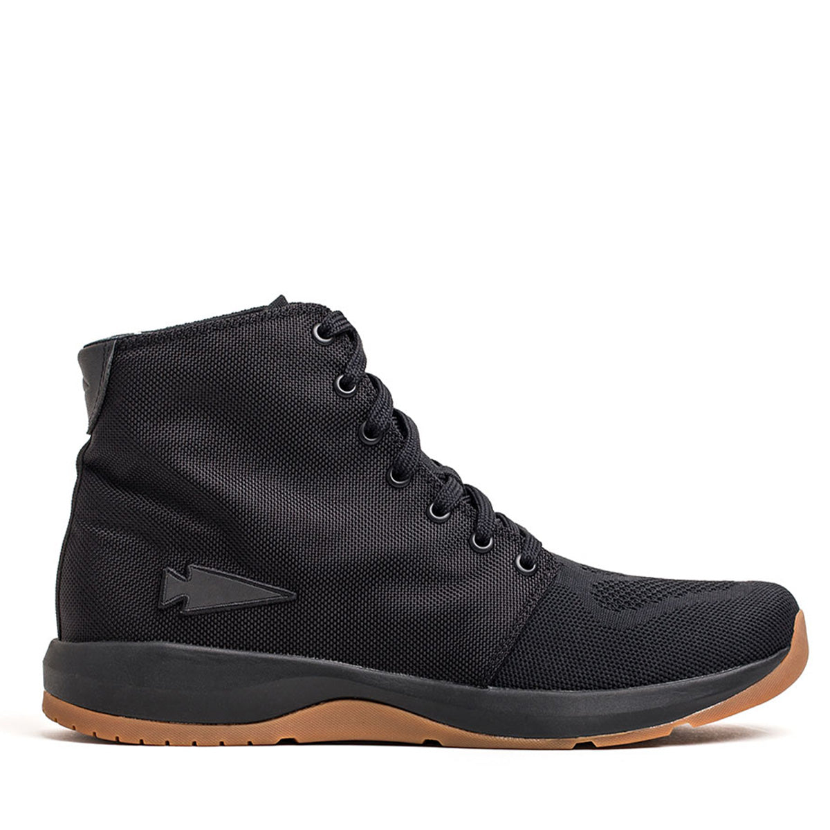 Black mid top trainers online