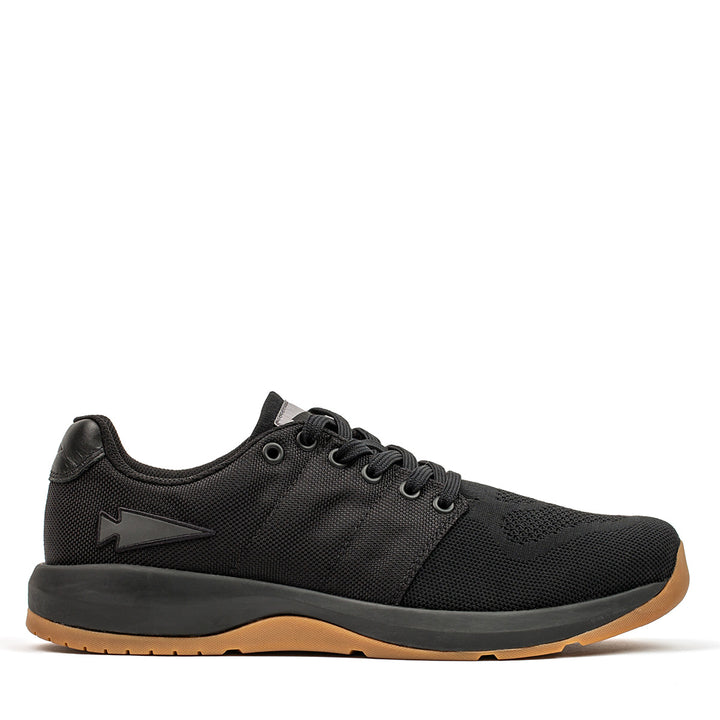 Ballistic Trainers - Black + Gum w/ Black Reflective Spearhead