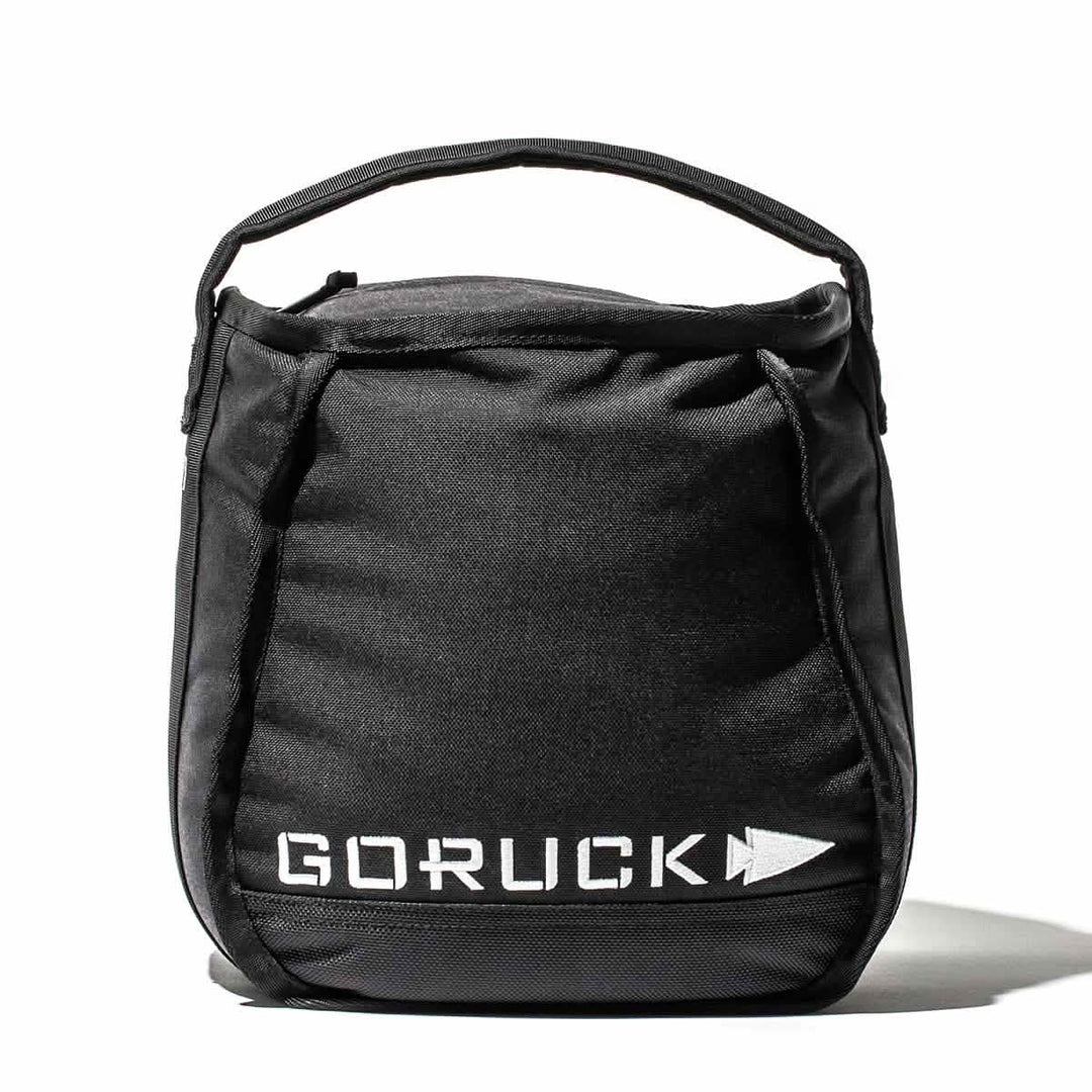 The GORUCK Sand Kettlebell - 53LB (24KG) features a durable design with a top handle, set against a white background.